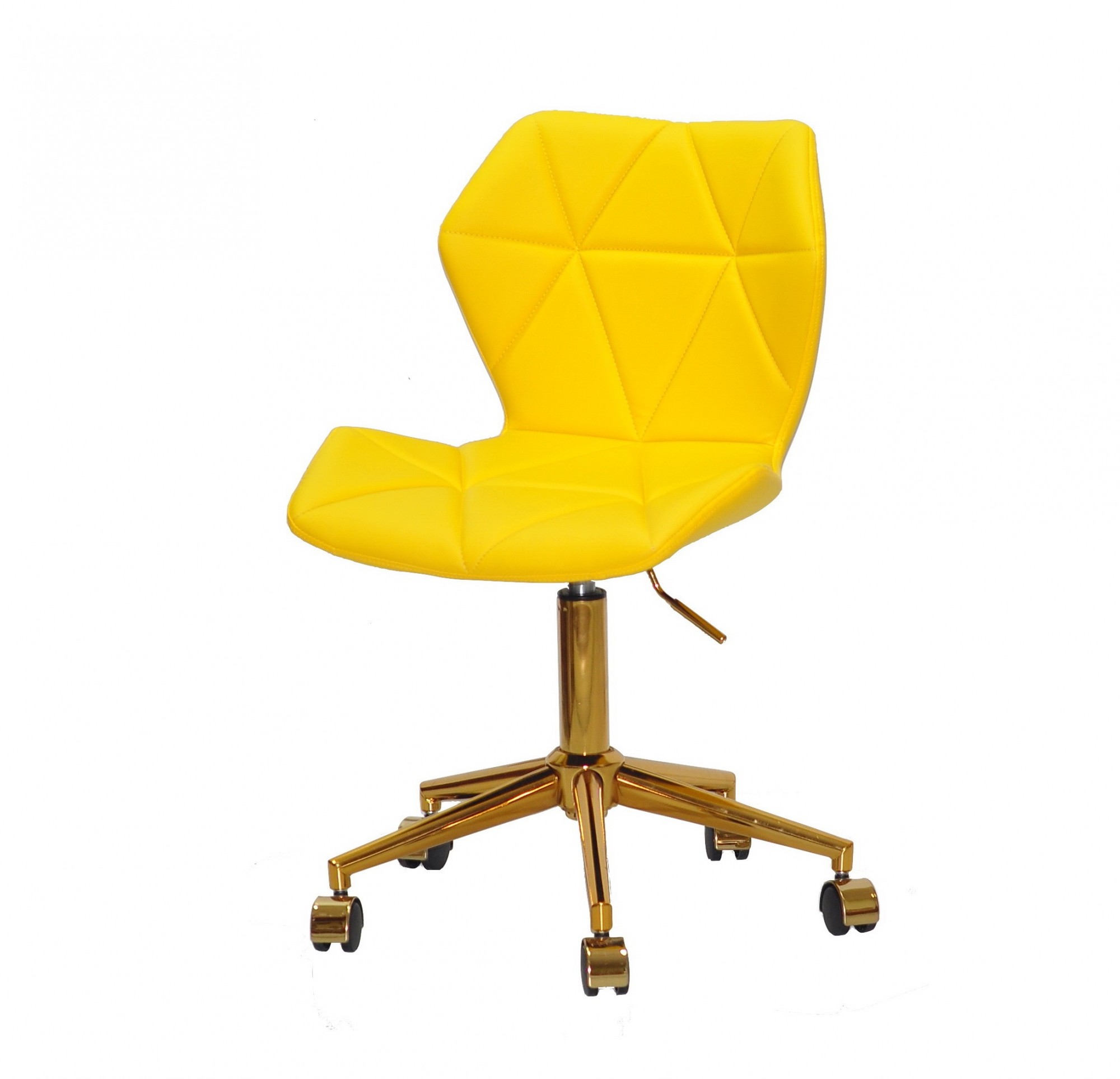 

Стул офисный на регулируемой по высоте золотой опоре на колесах Onder Metal Torino ЭК желтый 1006 GD - MODERN OFFICE
