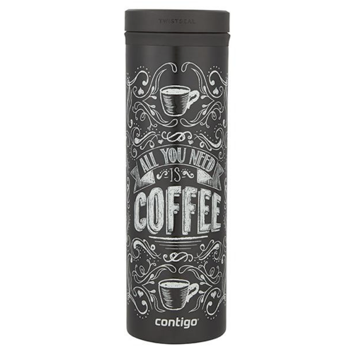 

Термокружка Contigo Twist Seal Eclipse Coffee 590 мл Черная