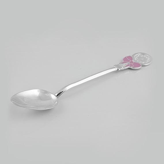 

Серебряная ложка на крестины Silver4u "Часики" ЮМ-9026