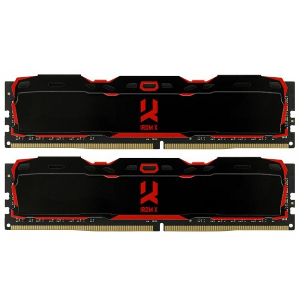 

Модуль памяти для компьютера DDR4 16GB (2X8GB) 3200 MHz IRDM X Black Goodram (IR-X3200D464L16SA/16GDC)