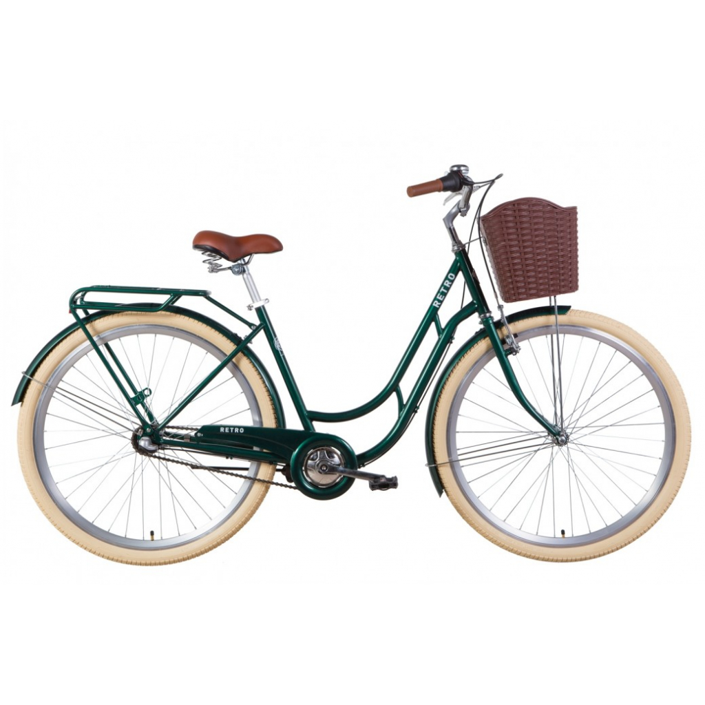 

Велосипед Дорожник 28" RETRO Planet рама-19" 2021 Green (OPS-D-28-222)