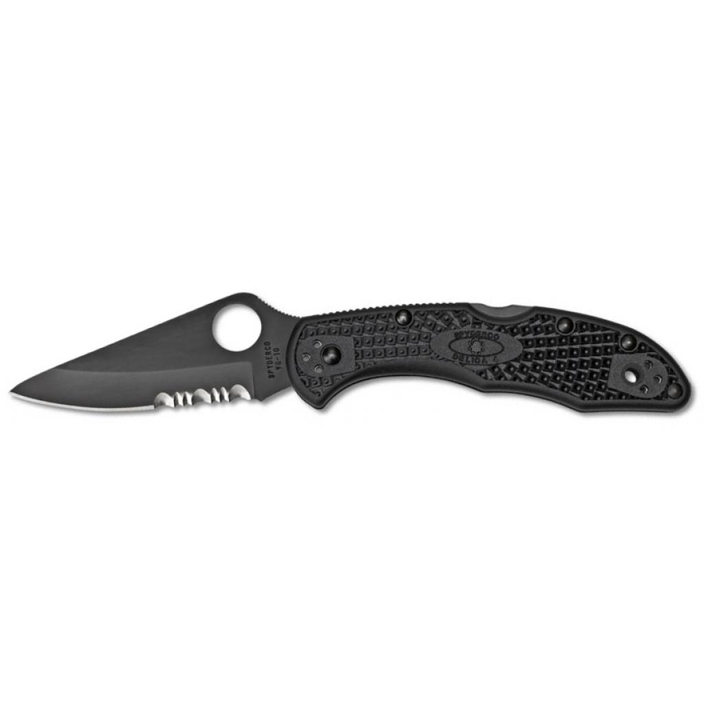 

Нож Spyderco Delica 4 Plain/Serrated, Black Blade (C11PSBBK)