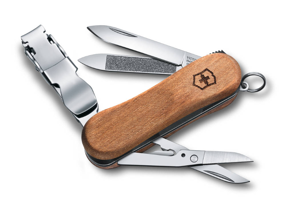 

Складной нож Victorinox NAILCLIP WOOD 580 65мм/6функ/орех /кус/ножн Vx06461.63