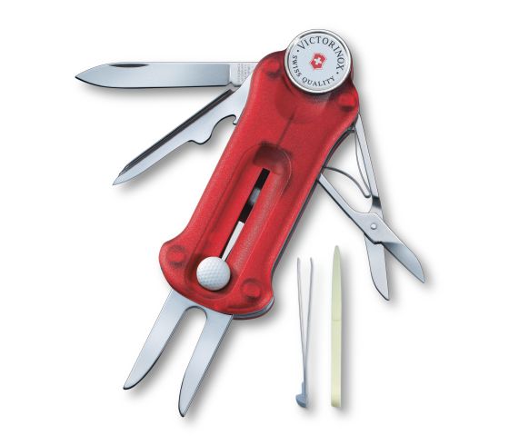 

Складной нож Victorinox GOLFTOOL 91мм/10функ/крас.прозр /ножн/гольф Vx07052.T