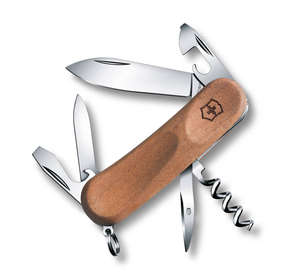 

Складной нож Victorinox EVOWOOD 10 85мм/2сл/11функ/орех /штоп Vx23801.63