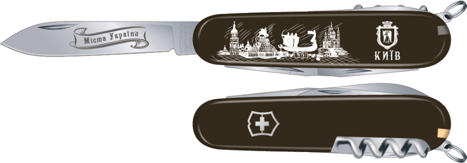

Складной нож Victorinox SPARTAN CITY 3D 91мм/12предм/черн /штоп /Київ Vx13603.3R30