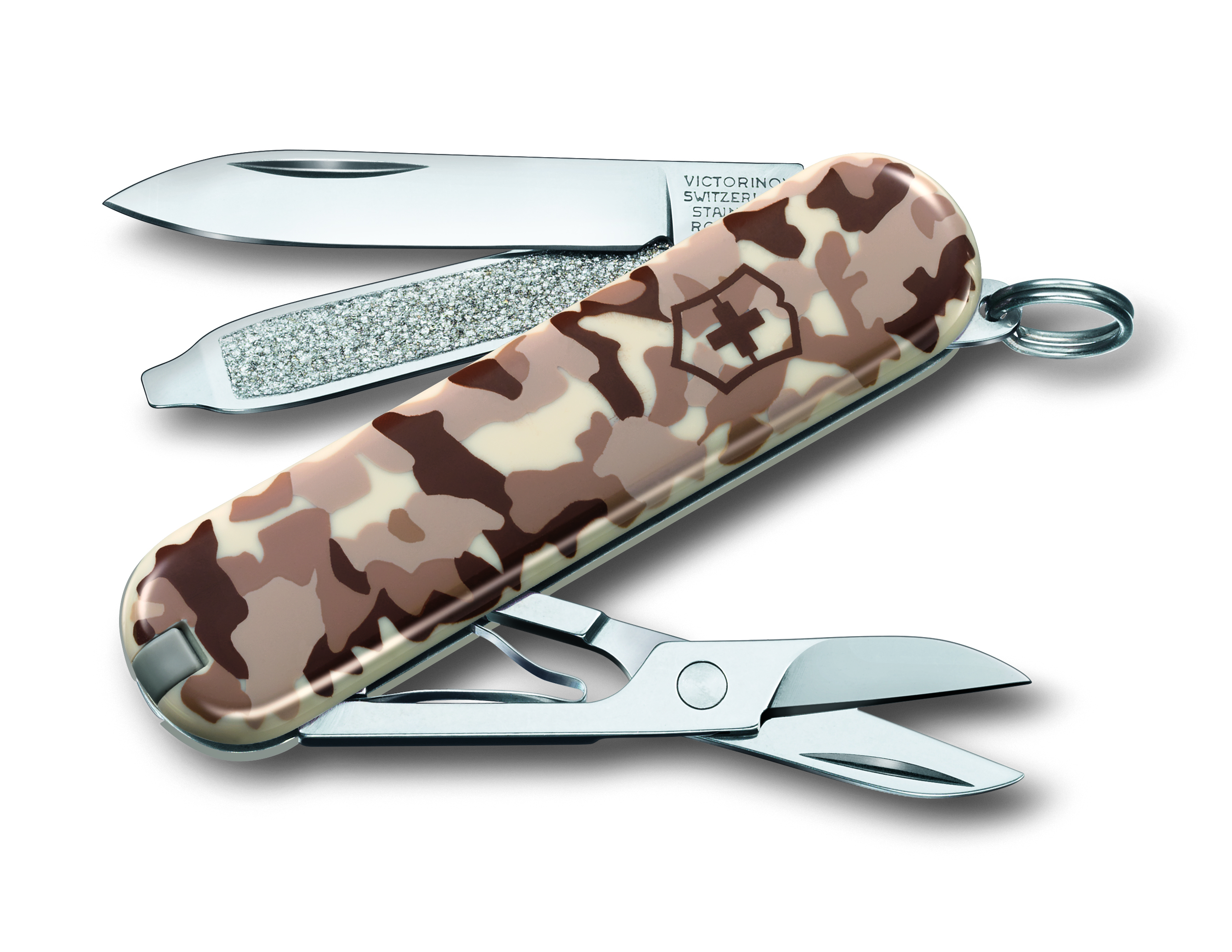 

Складной нож Victorinox CLASSIC SD 58мм/1сл/7функ/беж.камуфляж/чехол /ножн Vx06223.941