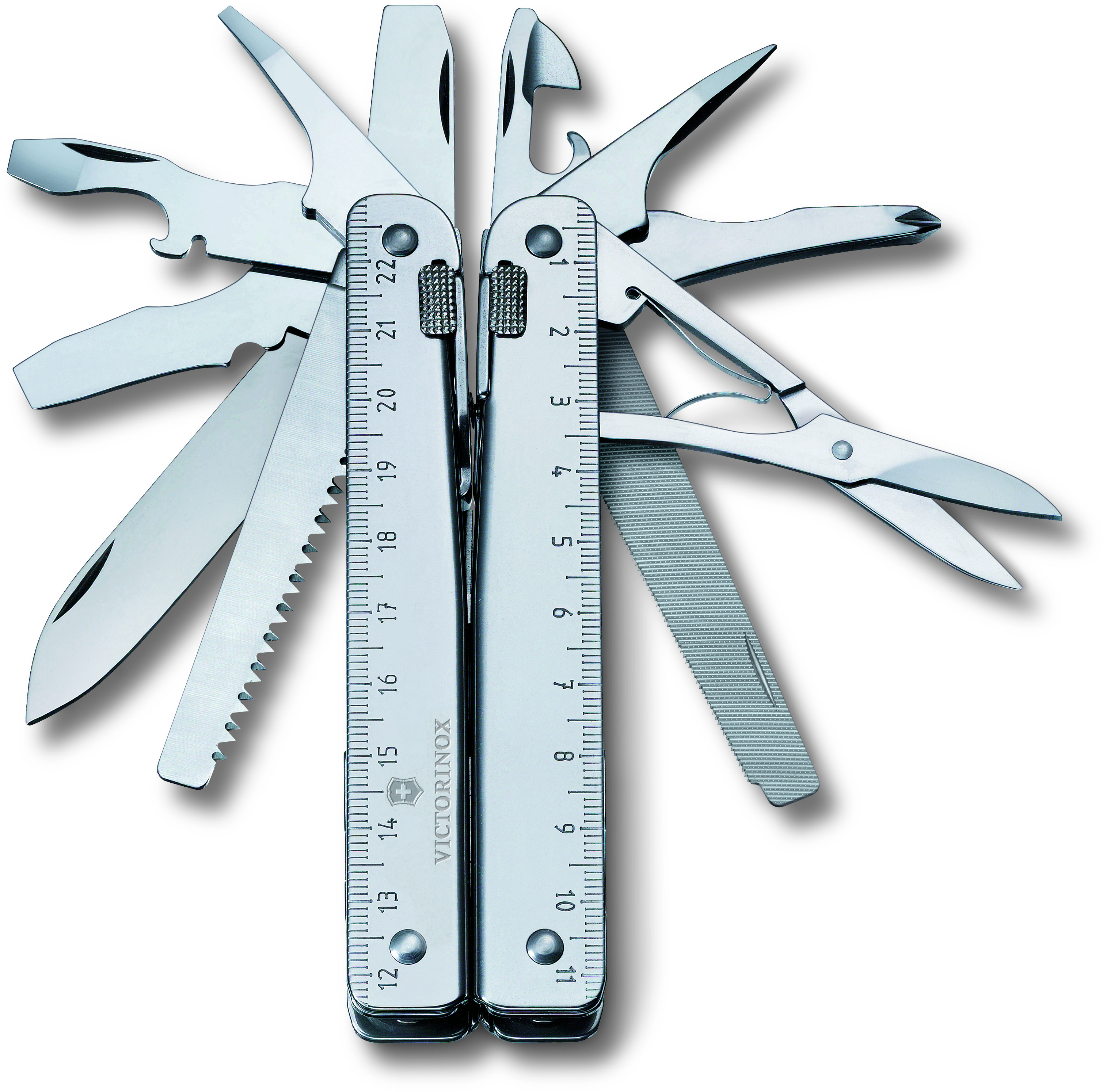 

Складной нож Victorinox SWISSTOOL X 115мм/28предм+черн.кож.чехол /плоск/ножн/пила/напил/отверт Vx30327.L