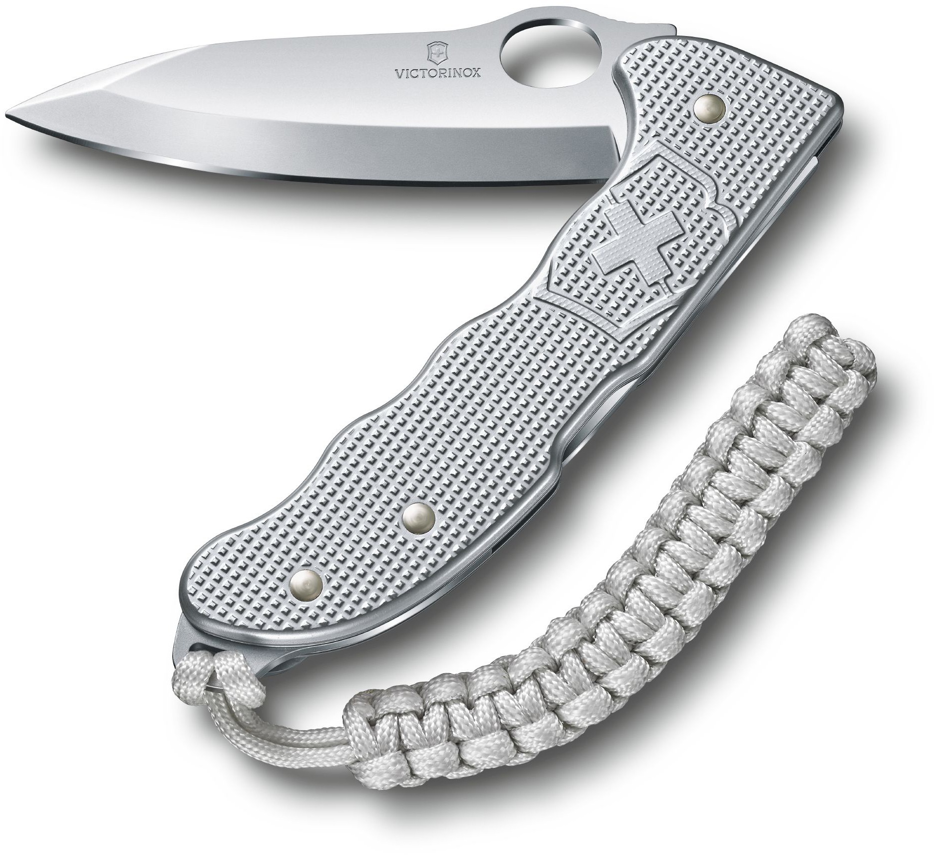 

Складной нож Victorinox HUNTER PRO 136мм/4функ/рифл.сереб /одноруч/lock/клип/паракорд Vx09415.M26
