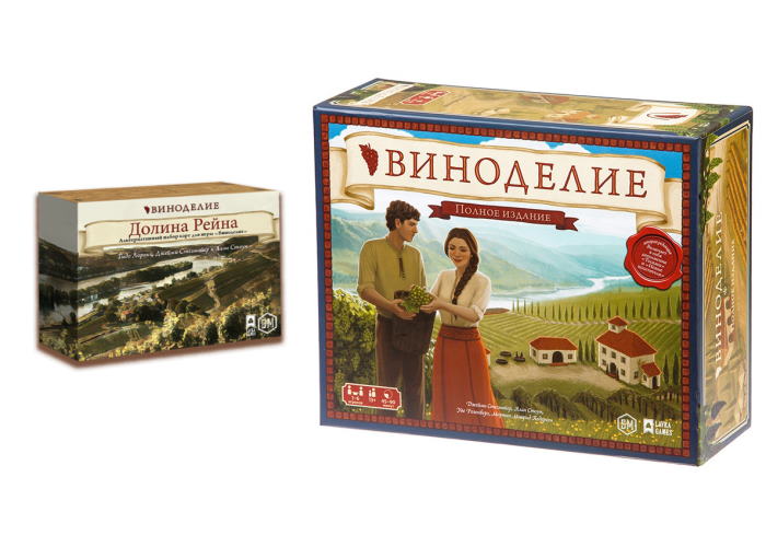 

Настольная игра Lavka Games Виноделие с дополнением Долина Рейна (ВД01+1)