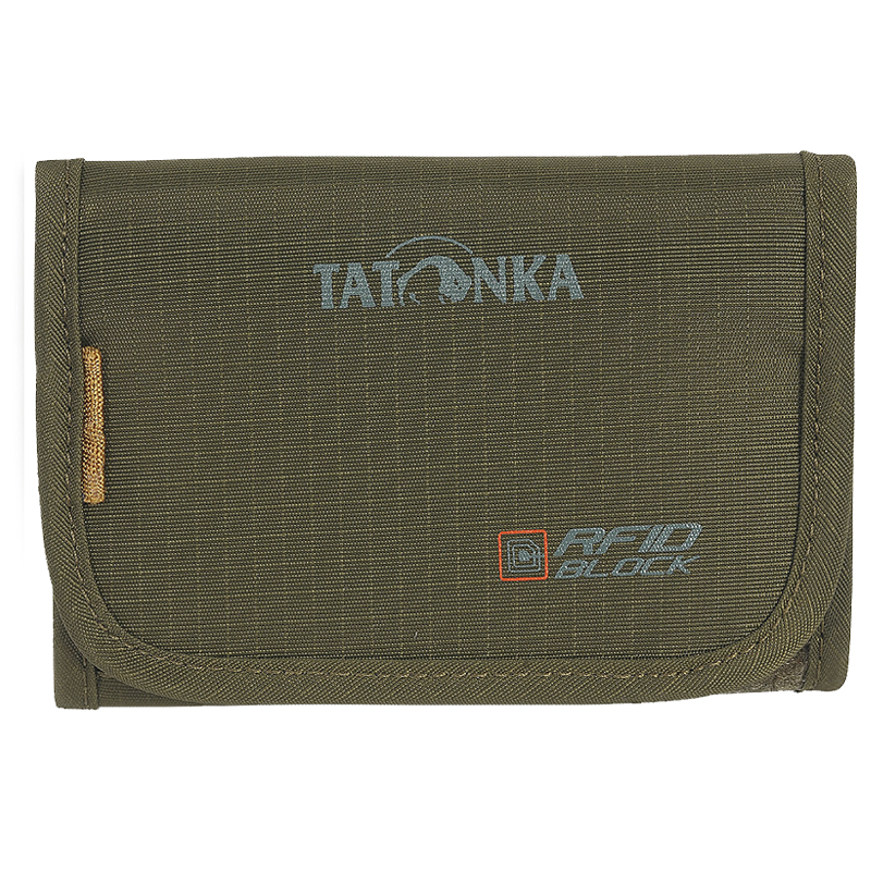 

Кошелек с защитой от считывания данных Tatonka Folder RFID Block (9x12x2см), оливковый 2964.331