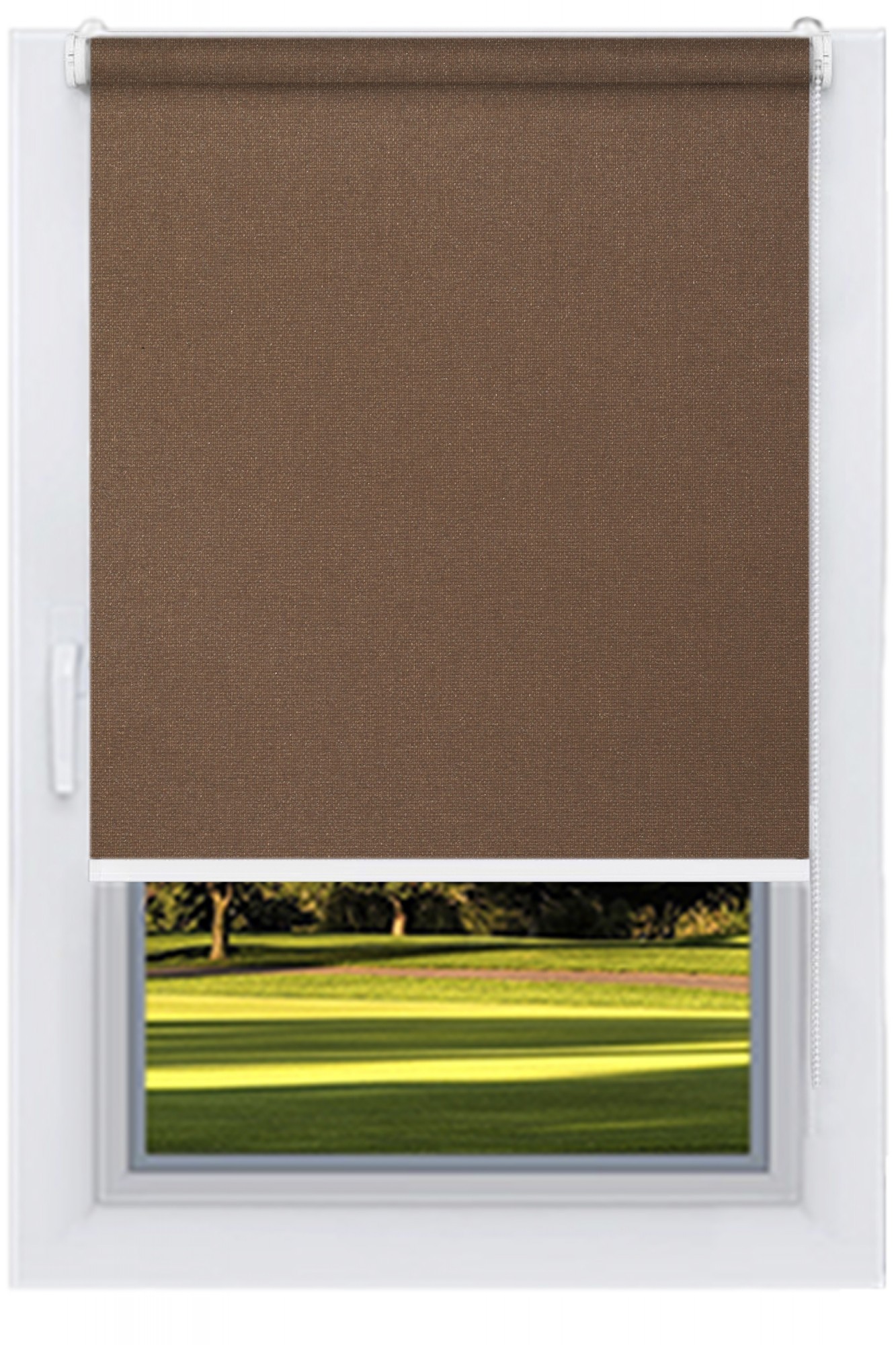 

Ролета тканевая DECOLUX 78х160 CAMILA Коричневый вал 19