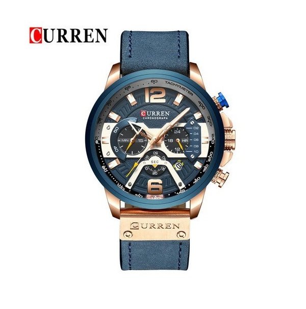 

Мужские наручные часы Curren 8329 Blue-Gold