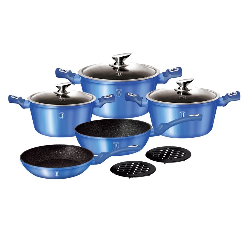 

Набор посуды Berlinger Haus Royal Blue Metallic Line BH-1658N (10 пр)