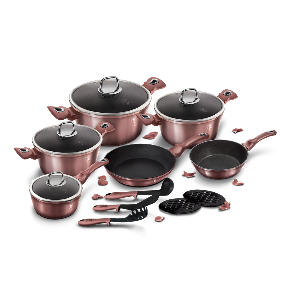 

Набор посуды Berlinger Haus I-Rose Edition BH-6045 (15 пр)