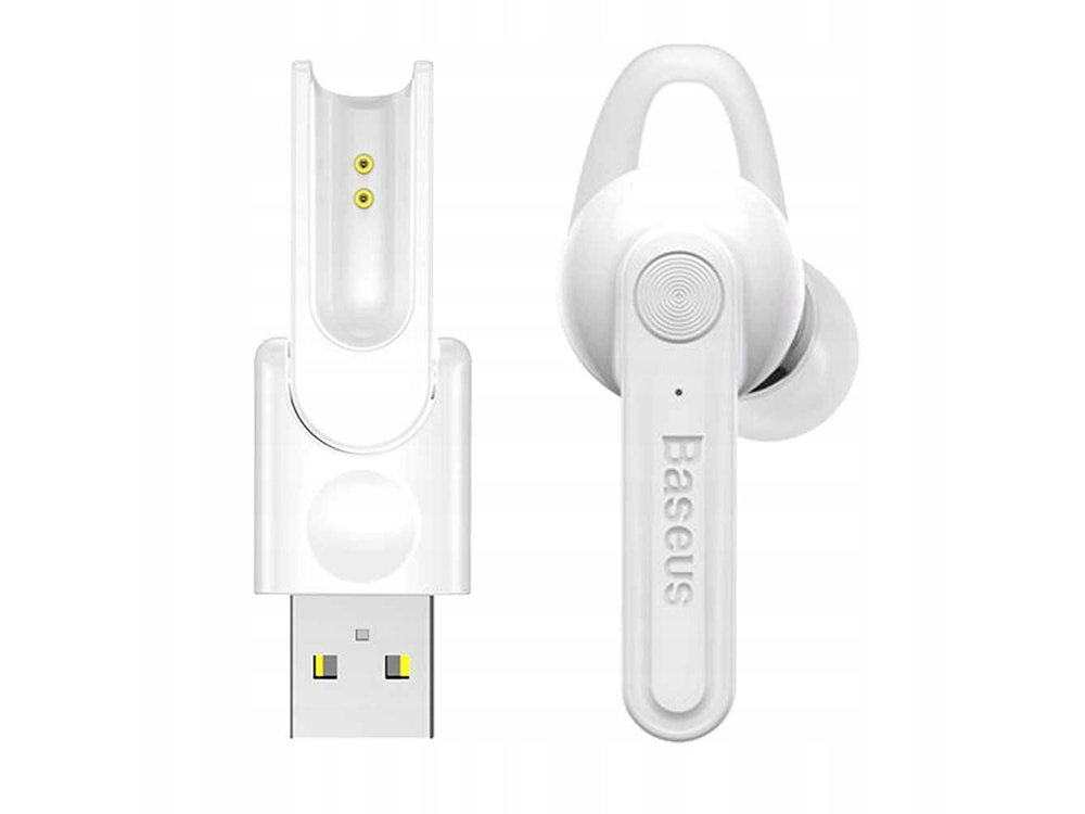 

Bluetooth Гарнитура Baseus С магнитной базой для зарядки USB Белый (1006-271-01)