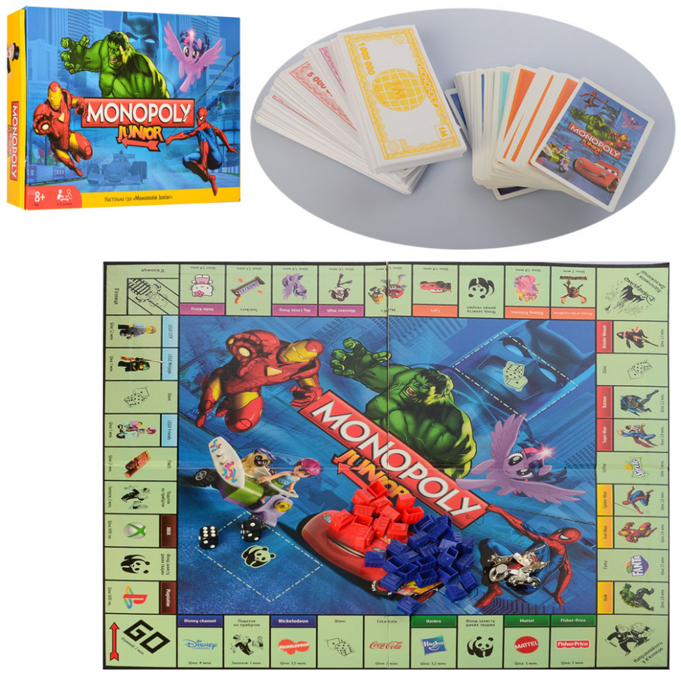 

Детская настольная игра Монополия The Best Royal Toys "Monopoly Junior" M 3802