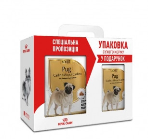 

Сухой корм Royal Canin Pug Adult 3кг в подарок 500г