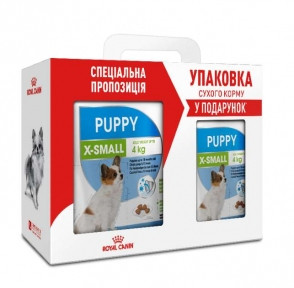 

Сухой корм Royal Canin XSmall Puppy 3кг в подарок 500г