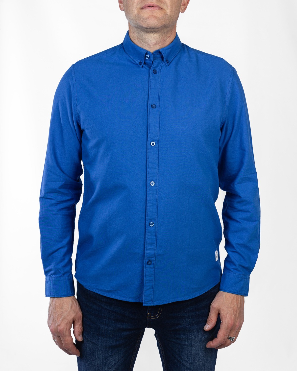 

Рубашка мужская !Solid синяя  6180011, Рубашка мужская !Solid синяя L 6180011