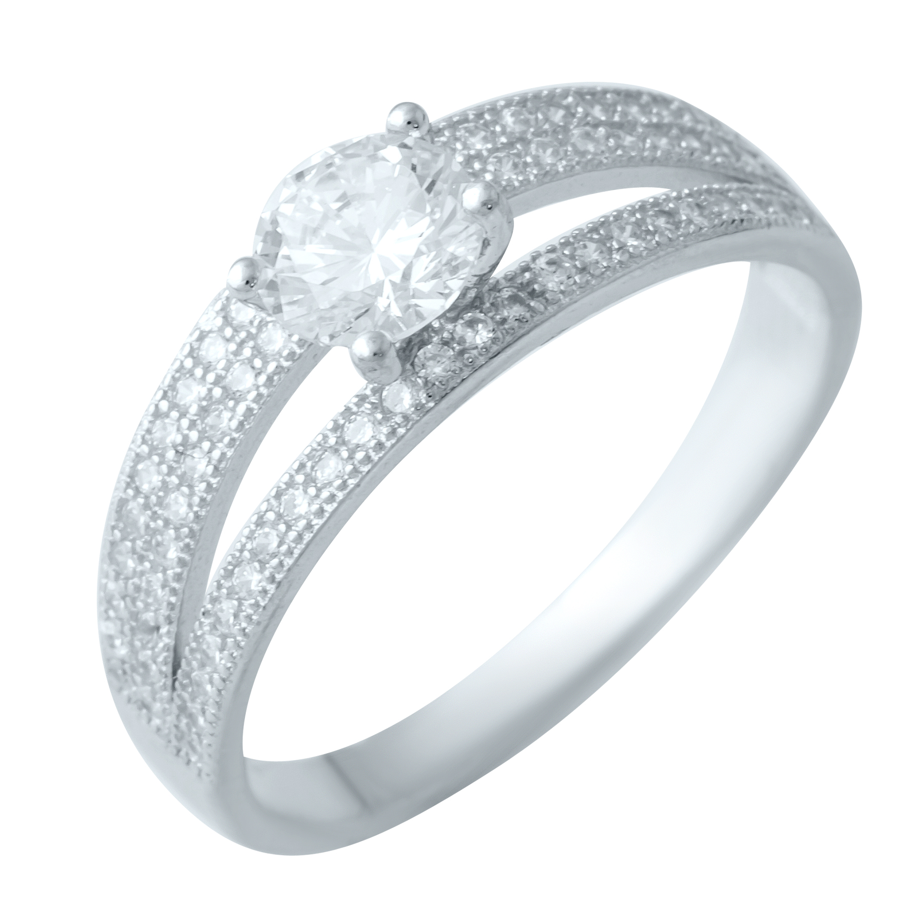 

Серебряное кольцо SilverLine с фианитами 16.5 размер