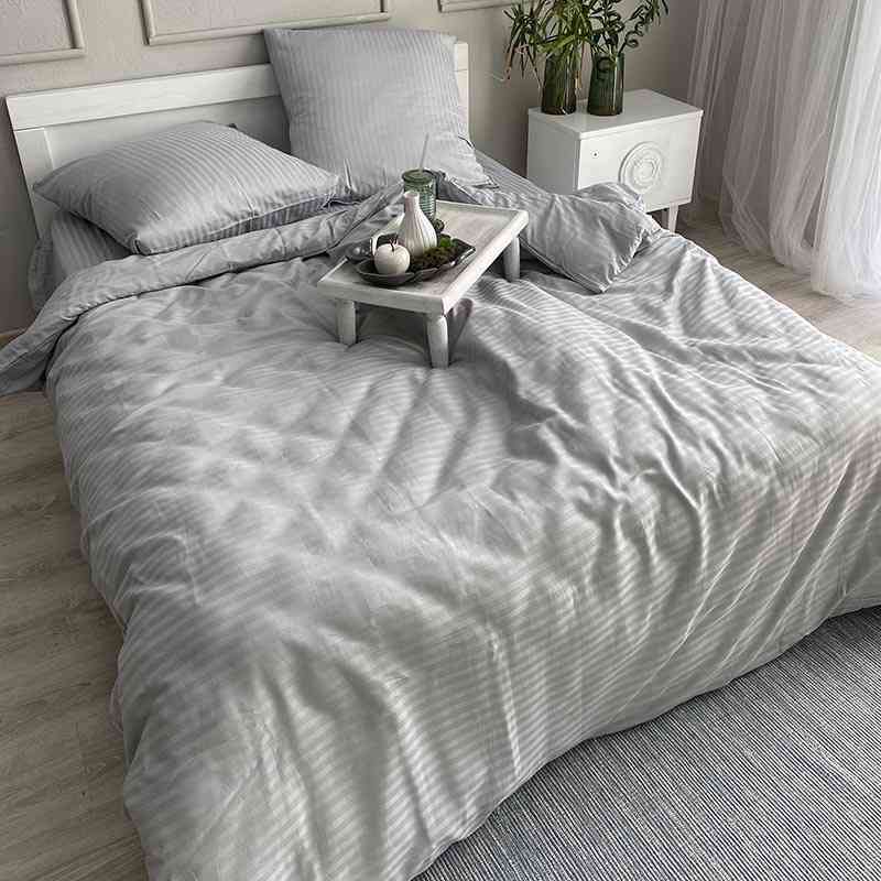 

Постельное Белье из Страйп Сатина Канны 180х220 - Двуспальный SleepTime