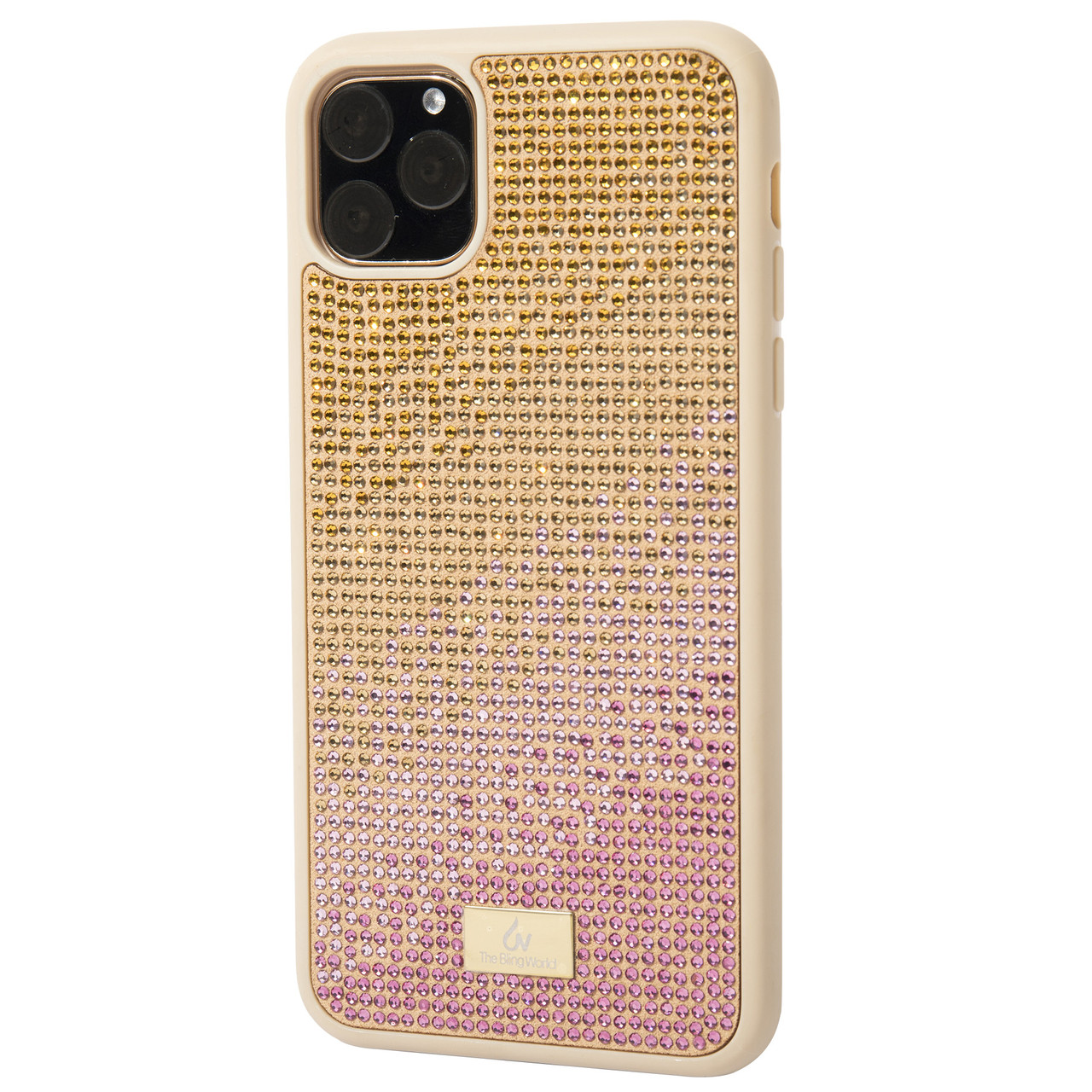 

TPU чехол Epik Bling World Rainbown Design для Apple iPhone 11 Pro (5.8") золотой