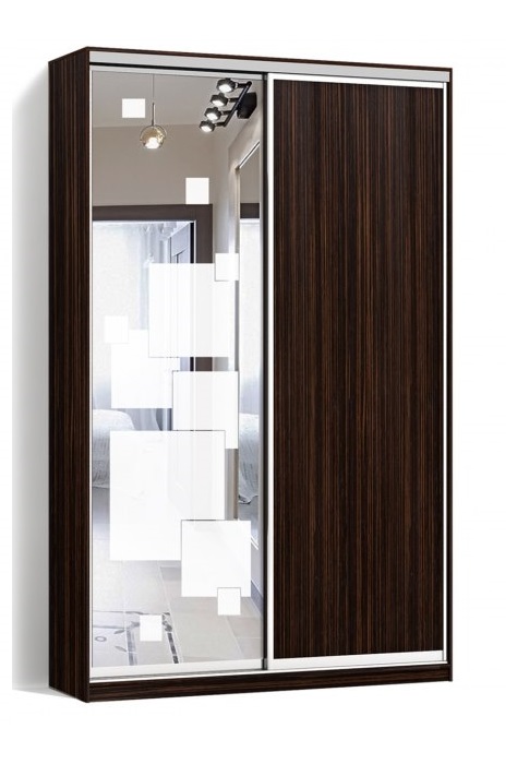 

Шкаф-купе LuxeStudio 2 двери ДСП/Пескоструй рисунок 53 цвет Венге CLS - I 130 x 210 x 60 см