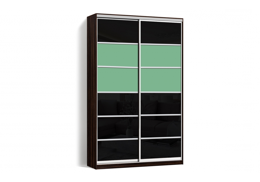 

Шкаф-купе LuxeStudio 2 двери Стекло тонированное/Стекло тонированное 106-106 цвет Венге CLS - I 150 x 210 x 45 см