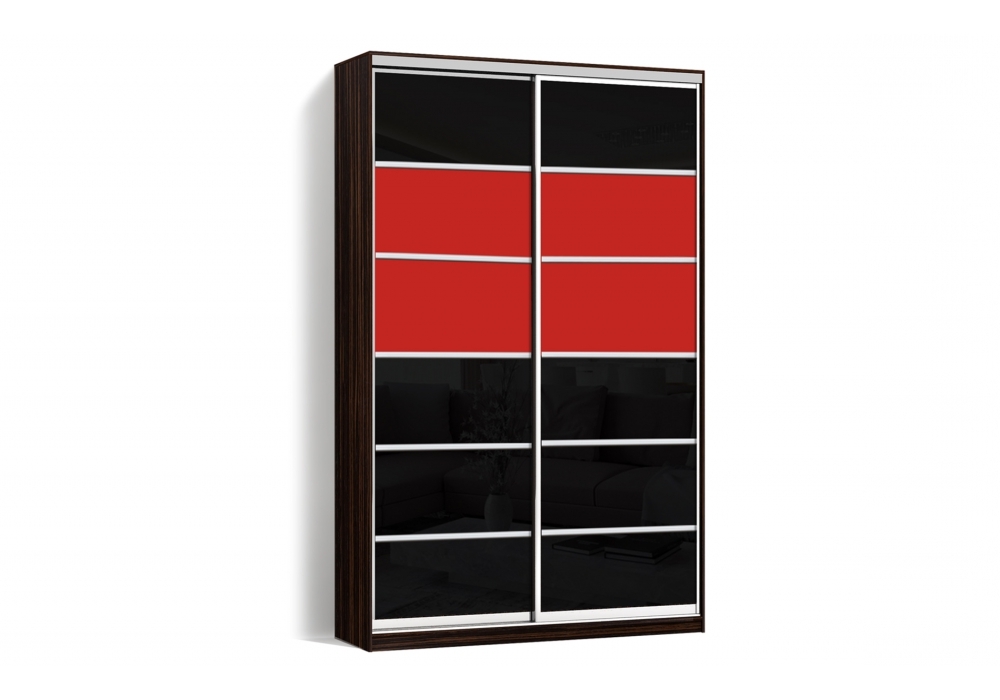 

Шкаф-купе LuxeStudio 2 двери Стекло тонированное/Стекло тонированное 103-103 цвет Венге CLS - II 190 x 230 x 60 см