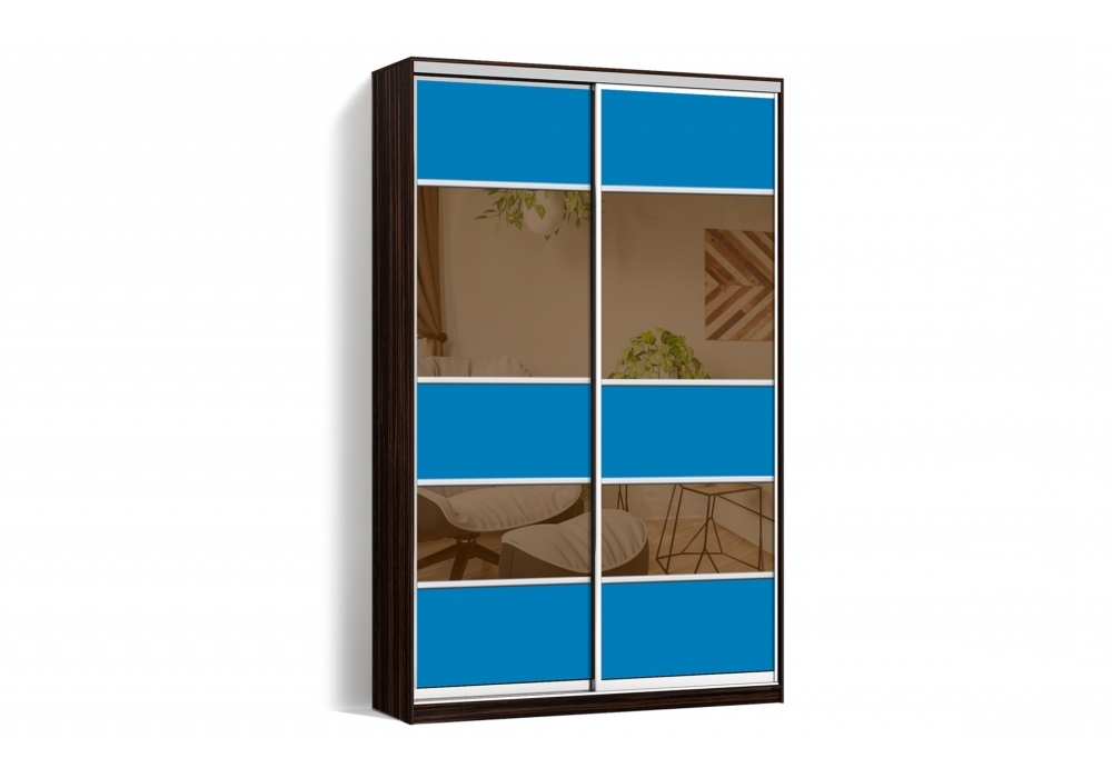 

Шкаф-купе LuxeStudio 2 двери Стекло тонированное/Стекло тонированное 2052-2052 цвет Венге CLS - III 190 x 230 x 60 см