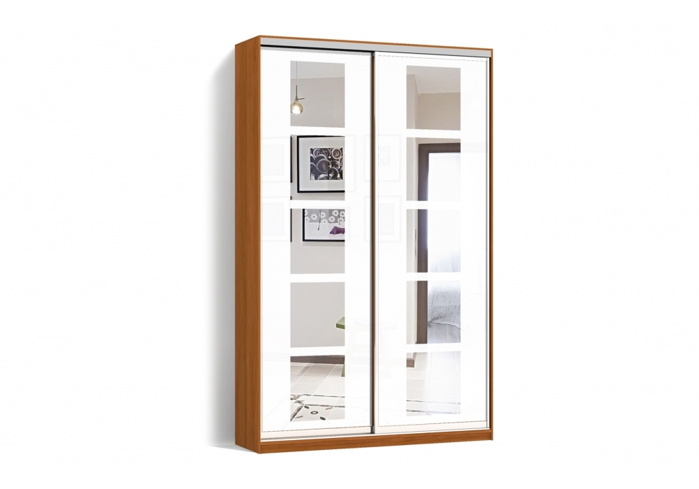 

Шкаф-купе Luxe 2 двери Пескоструй/Пескоструй рисунок 58-58 цвет Ольха CLS - II 140 x 230 x 60 см