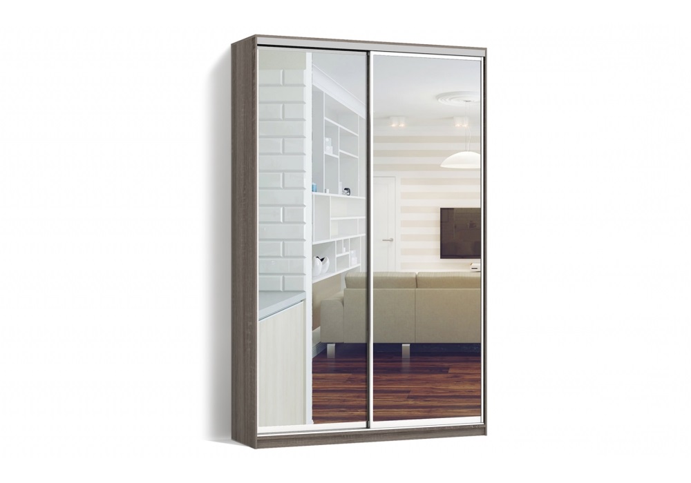 

Шкаф-купе Luxe 2 двери Зеркало/Зеркало CLS - III 130 x 240 x 60 см цвет Дуб трюффель