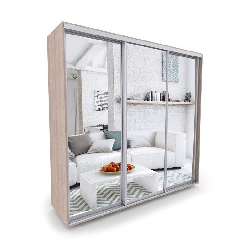 

Шкаф-купе Luxe 3 двери Зеркало/Зеркало/Зеркало CLS - II 220 x 220 x 45 см цвет Дуб сонома
