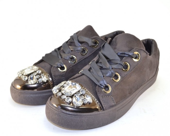 

Стильные молодёжные кеды Acris 6192 GREY 39 24.2см серый