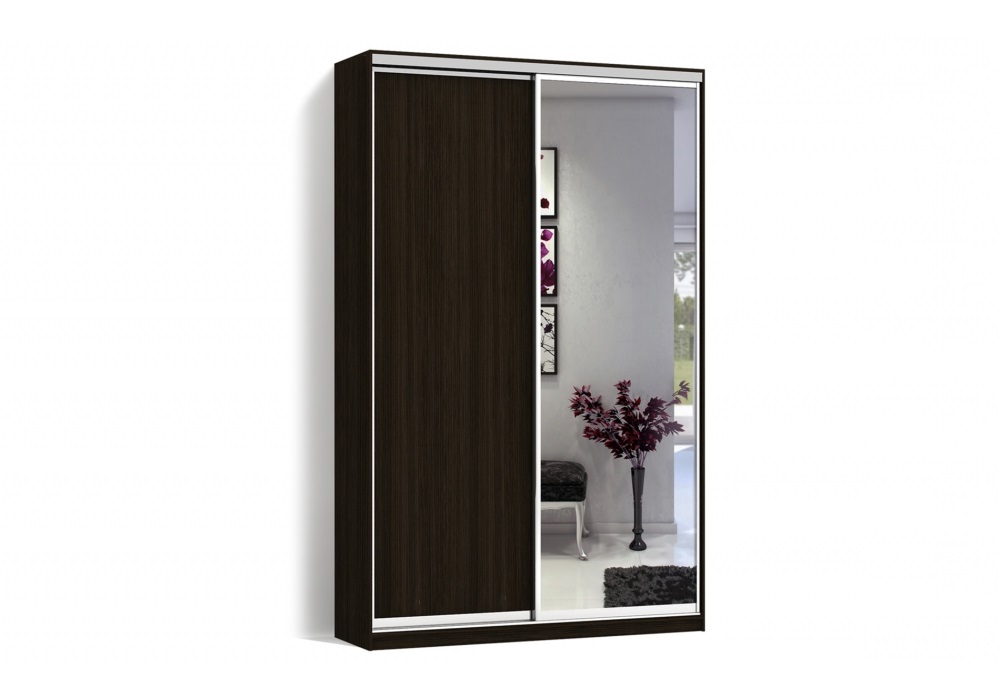 

Шкаф-купе Luxe 2 двери ДСП/Зеркало CLS - IV 110 x 240 x 60 см цвет Венге магия (9378)