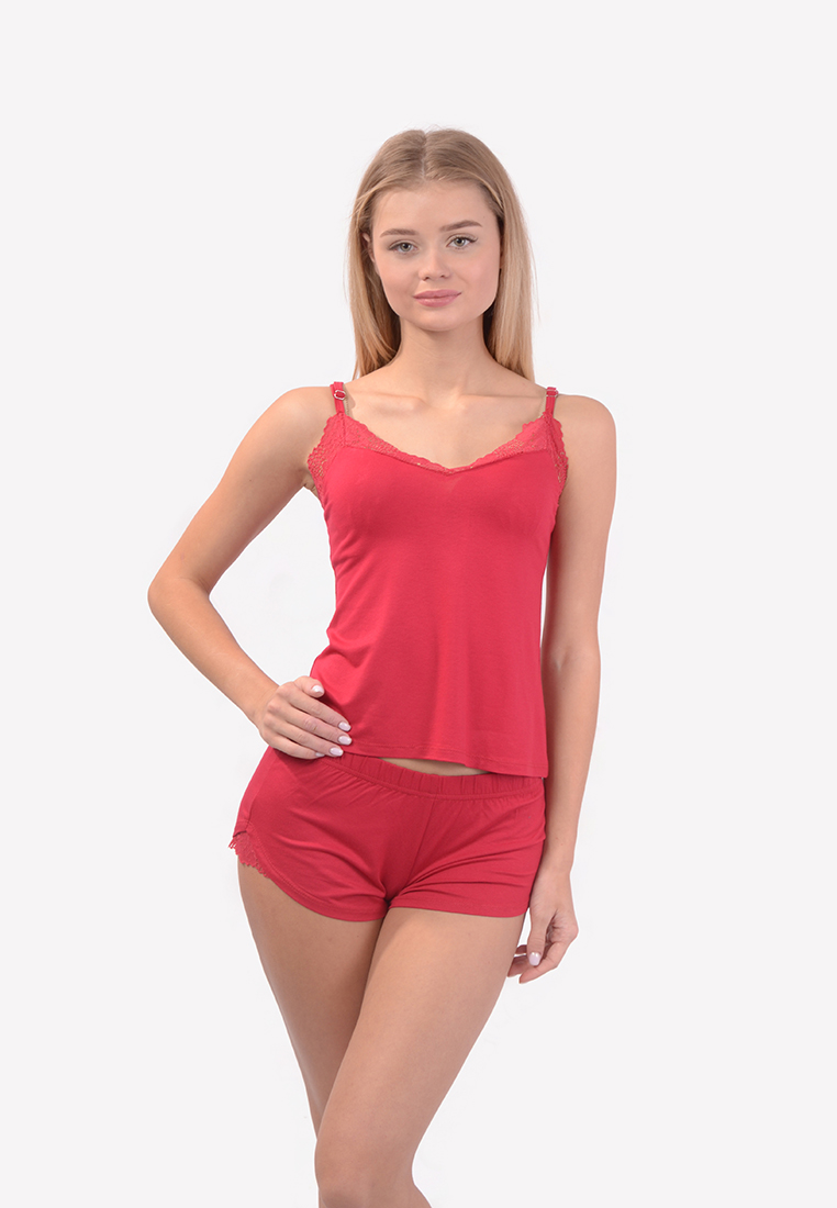 

Пижама женская для сна N.EL 1139-92  красный 49871, Пижама женская для сна N.EL 1139-92 XL красный 49871