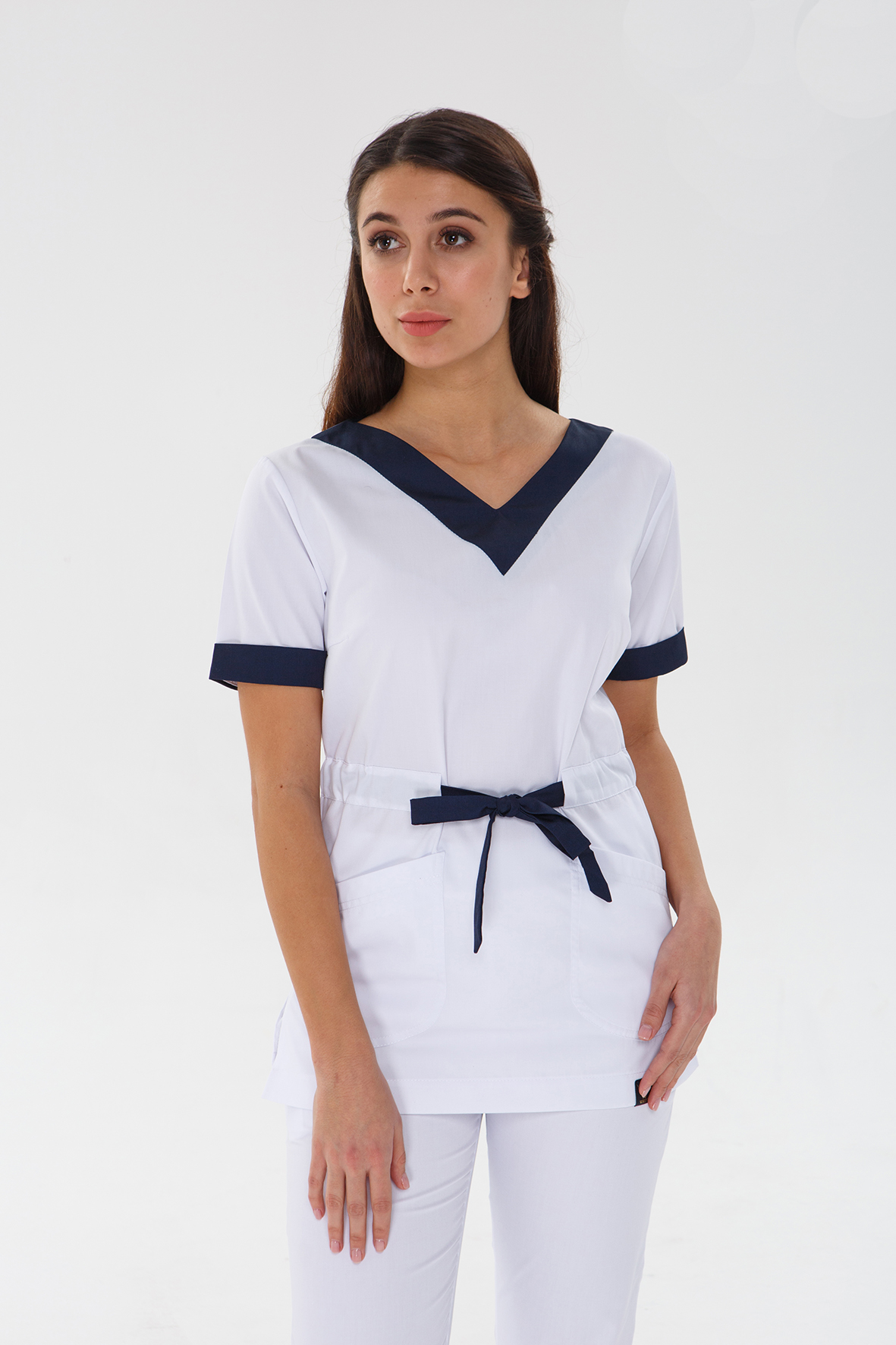 

Костюм медицинский Женский In White 2387 44 Белый/Нави