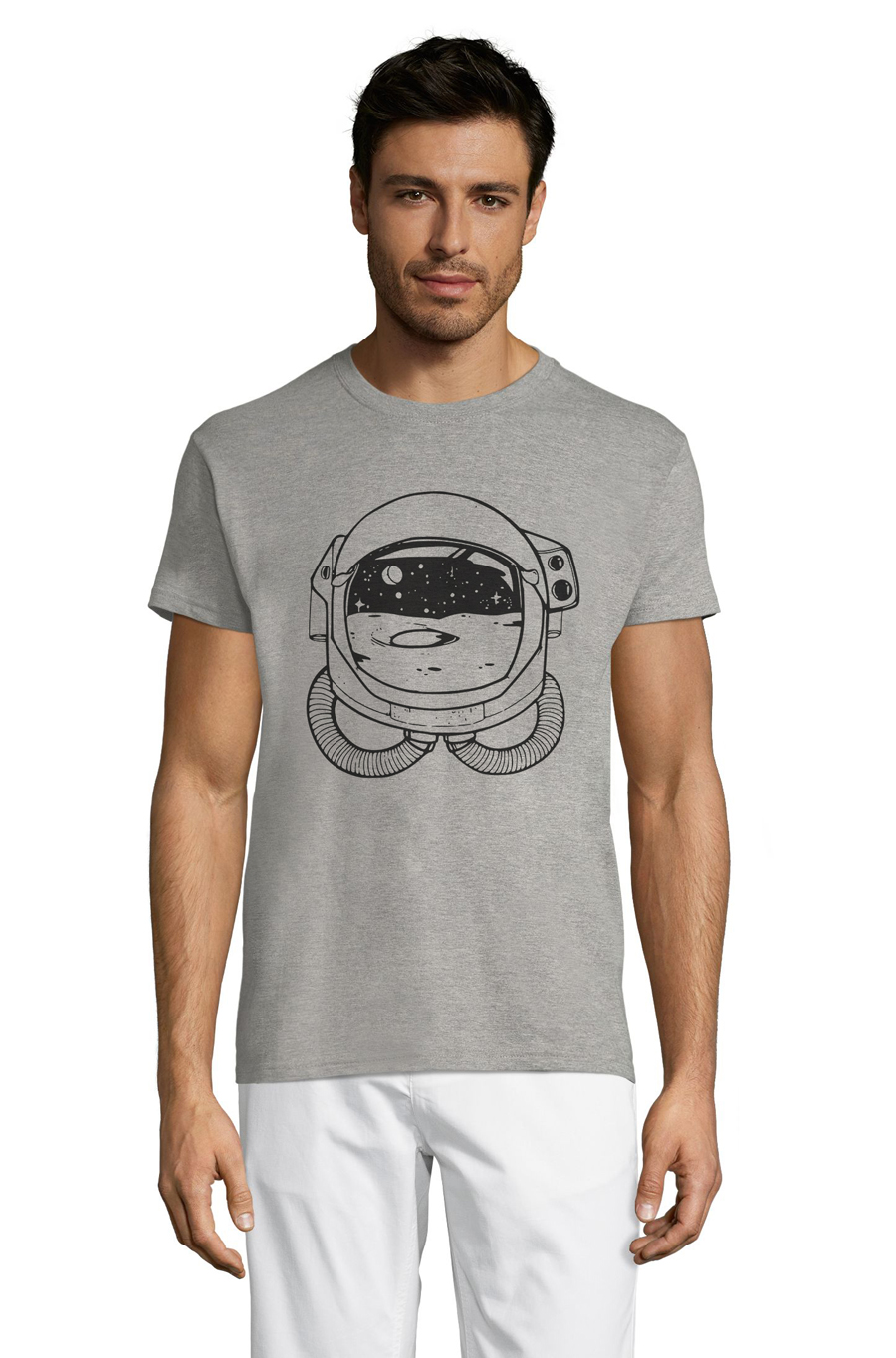 

Футболка OWEAR с Космос принтом 5289-M-GH4 XXL Серый-меланж