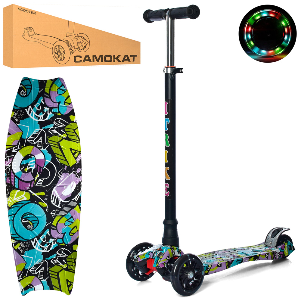 

Самокат iTrike Maxi JR 3-055-3-WP3 Black (JR 3-055-3)