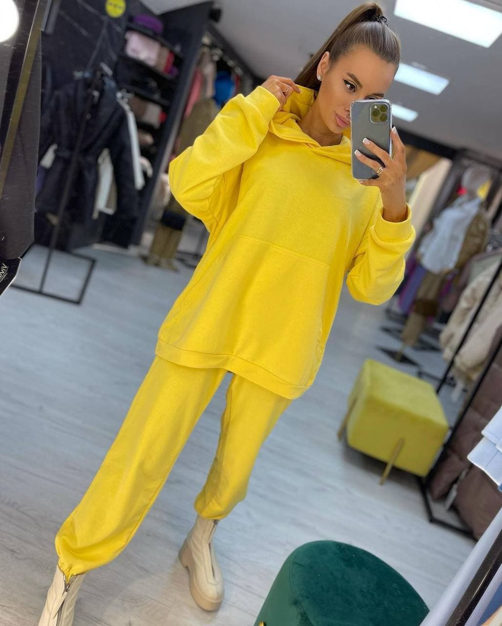 

Fashions • Костюм женскии спортивныи Хлоя Fashions S желтый (№10618)
