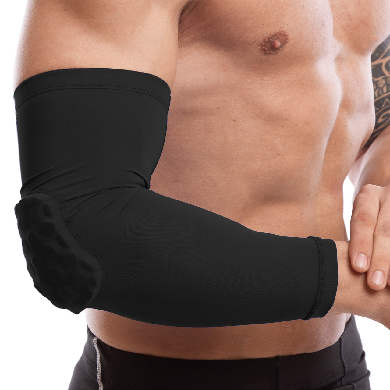 

Налокотник для баскетбола компрессионный с защитой локтя Zelart Fit 3068 размер S Black