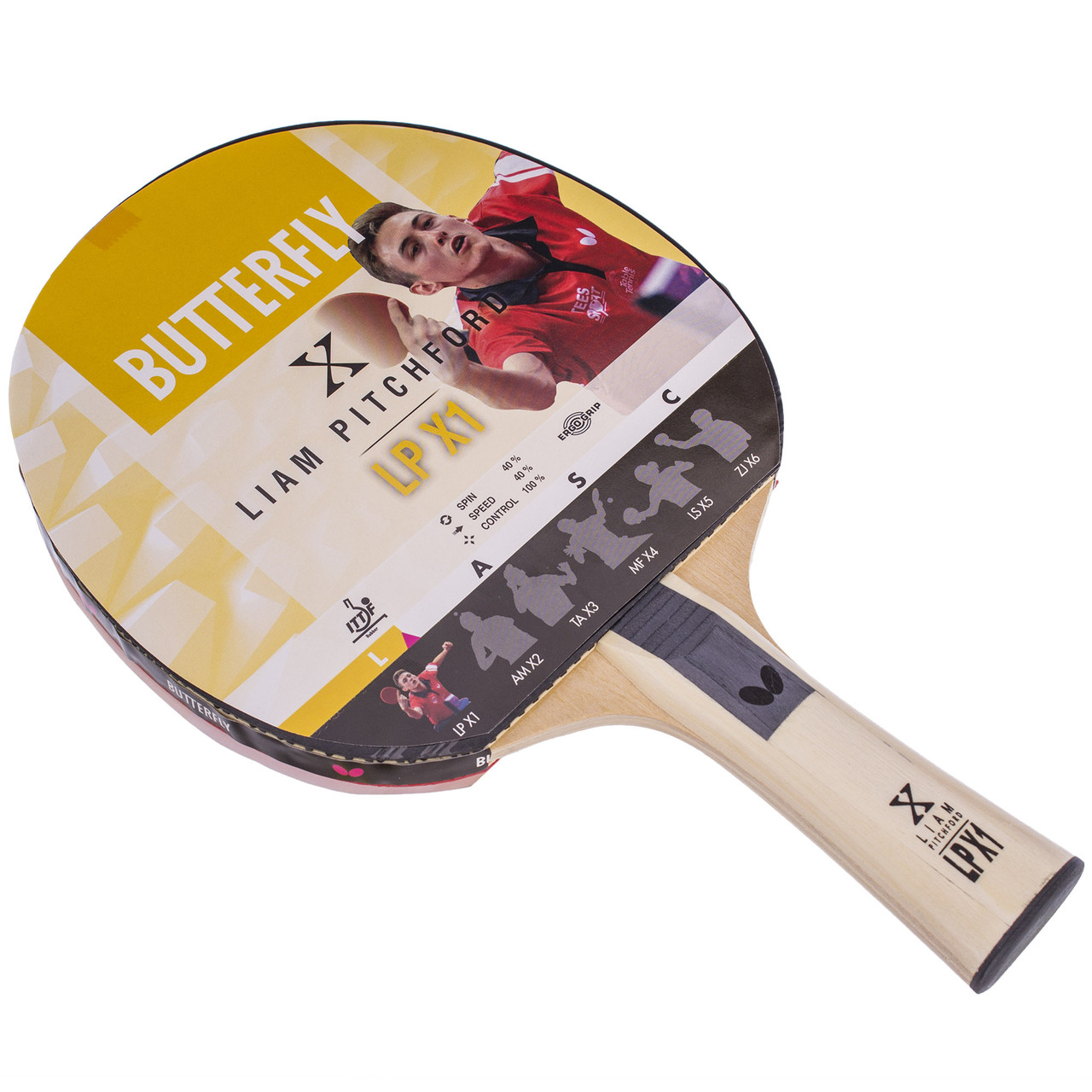 

Ракетка для настольного тенниса Butterfly Liam Pitchford Action LPX1 85080