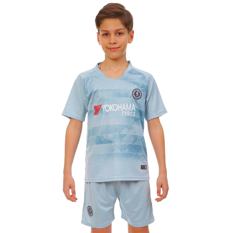

Форма футбольная детская CHELSEA Челси Zelart Sport резервная 8014 XL (28) рост 150-155 см
