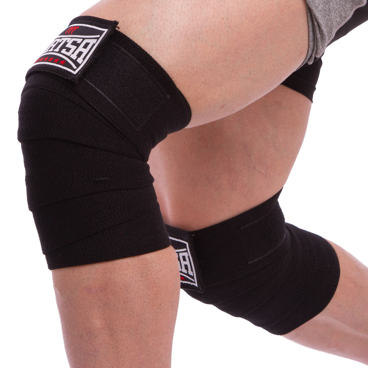 

Бинты на колени для приседаний Matsa My Fit 0667 длина 2м Black
