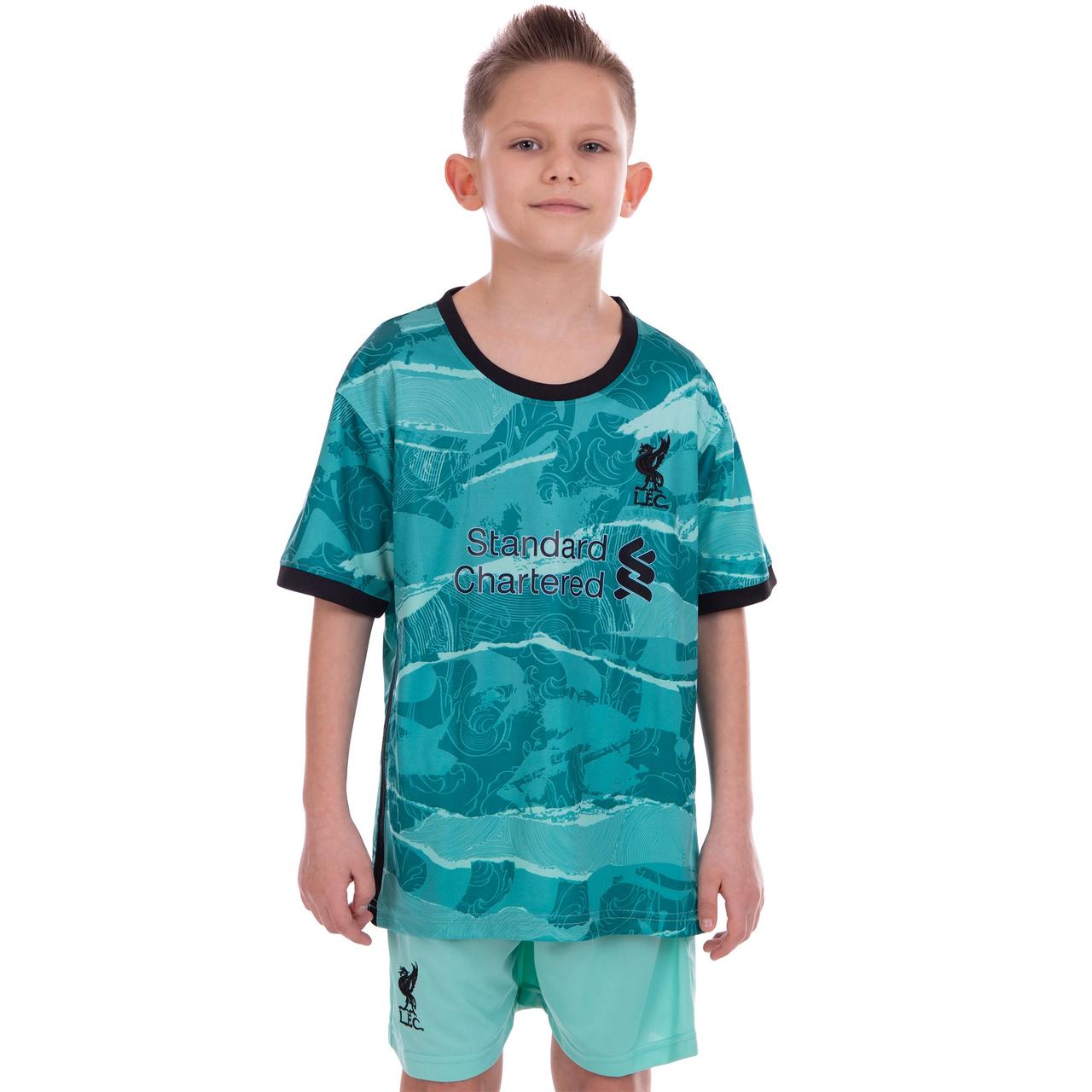 

Форма футбольная детская LIVERPOOL Ливерпуль Zelart Sport гостевая 2468 L (26) рост 140-145 см