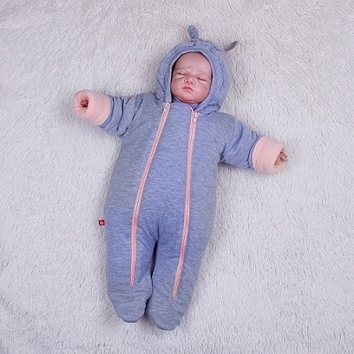 

Утепленный комбинезон Brilliantbaby Happy 56-74 персик