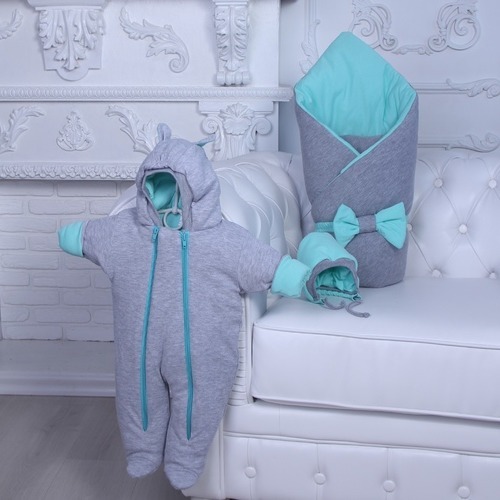 

Комплект на выписку из роддома Brilliantbaby Радость мята