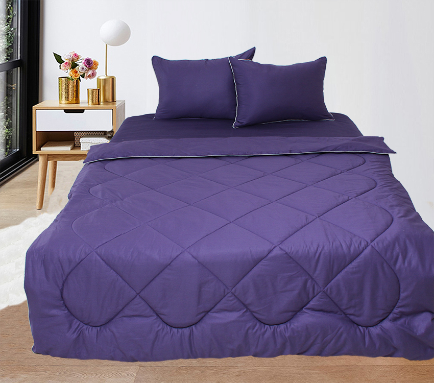 

Набор Elegant ТМ TAG одеяло евро простынь 240х215 см наволочки 2х50х70 см сатин Violet