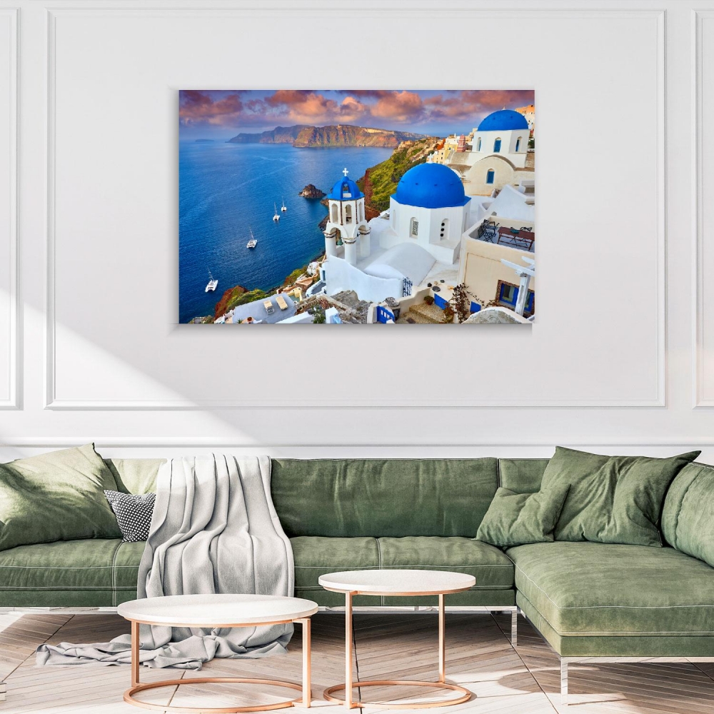 

Картина на холсте Архитектура Santorini Island Greece 75х100 см.